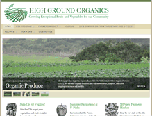 Tablet Screenshot of highgroundorganics.com